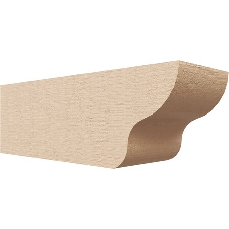 Ekena Millwork 4in. W x 4in. H x 12in. L Greensboro Woodgrain TimberThane Rafter Tail, Primed Tan RFTUR04X04X12GRNRCPR